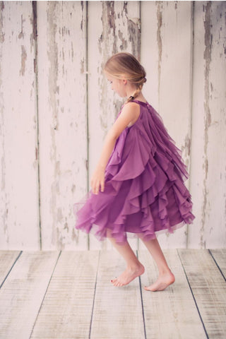 Mesh Ruffle Dress