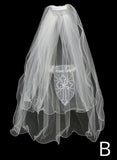 Swirl Cross Crown Veil