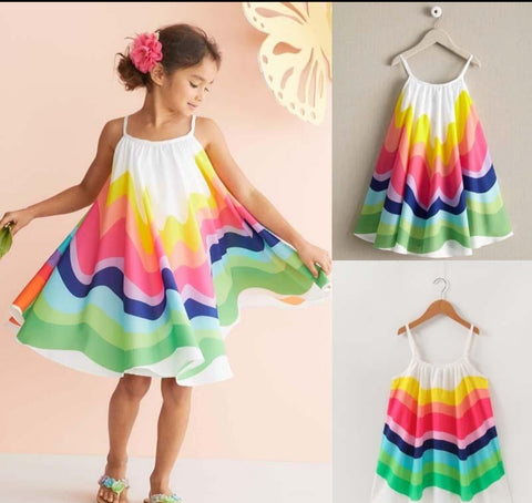 Rainbow summer dress